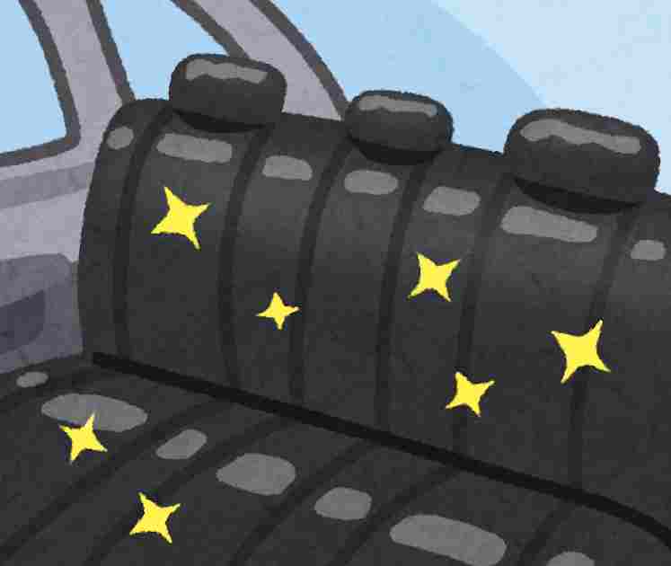 車内の後部座席シートピカピカ